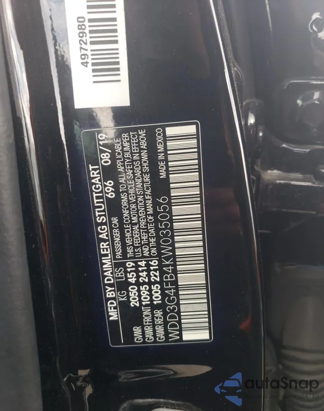 WDD3G4FB4KW035056: 52807413