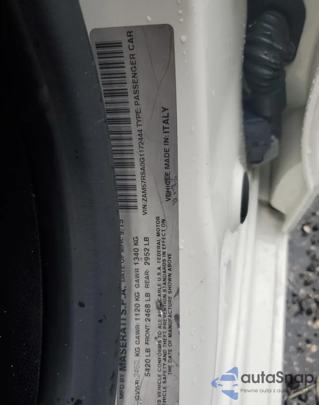 ZAM57RSA0G1172444: 55885674