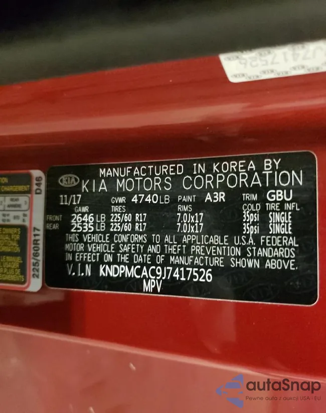 KNDPMCAC9J7417526: 55121304