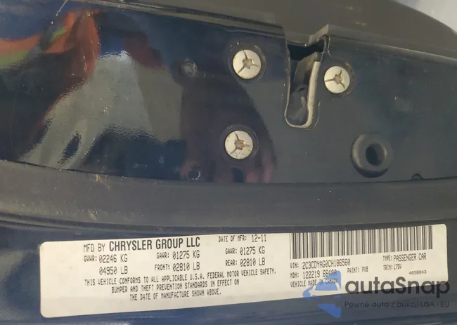 2C3CDYAG0CH186560: 55875814