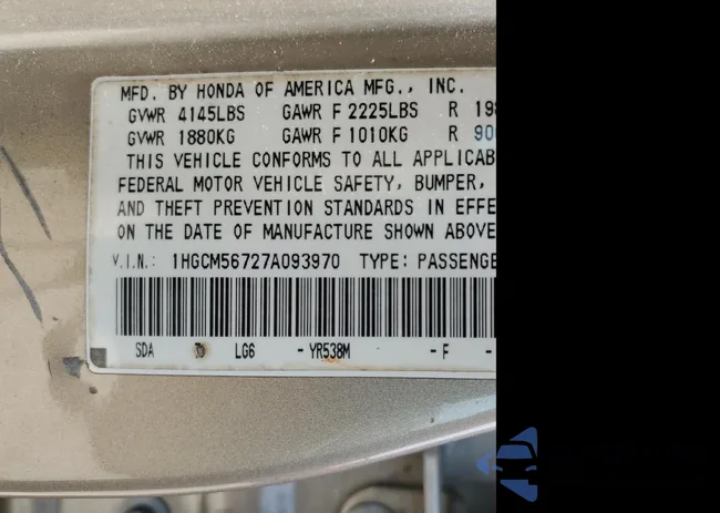 1HGCM56727A093970: 54428254