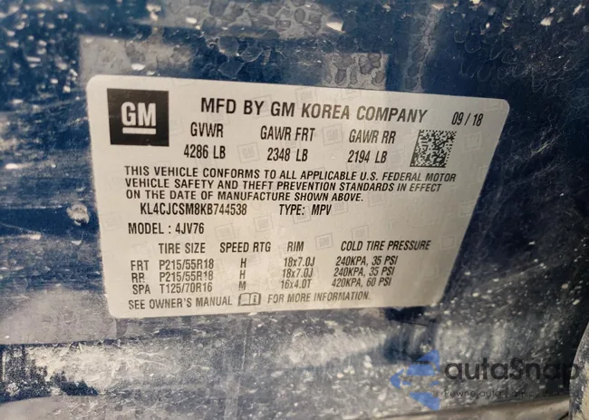 KL4CJCSM8KB744538: 53907154