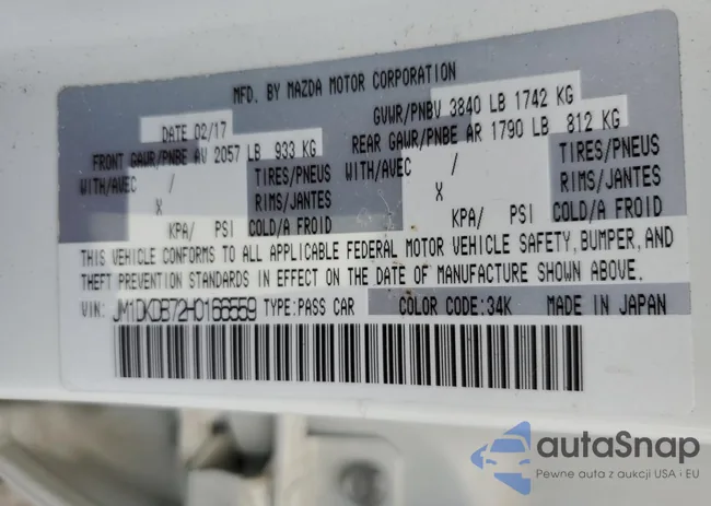 JM1DKDB72H0166559: 54371564