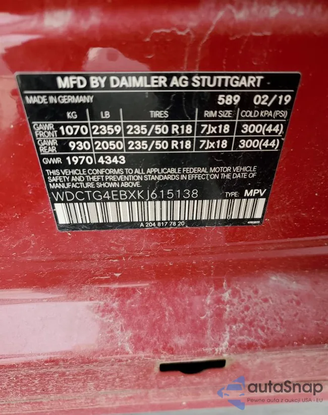 WDCTG4EBXKJ615138: 55091434