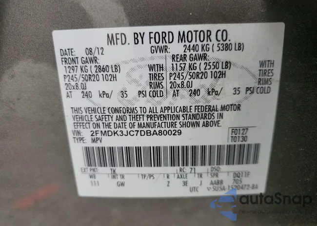 2FMDK3JC7DBA80029: 56463684