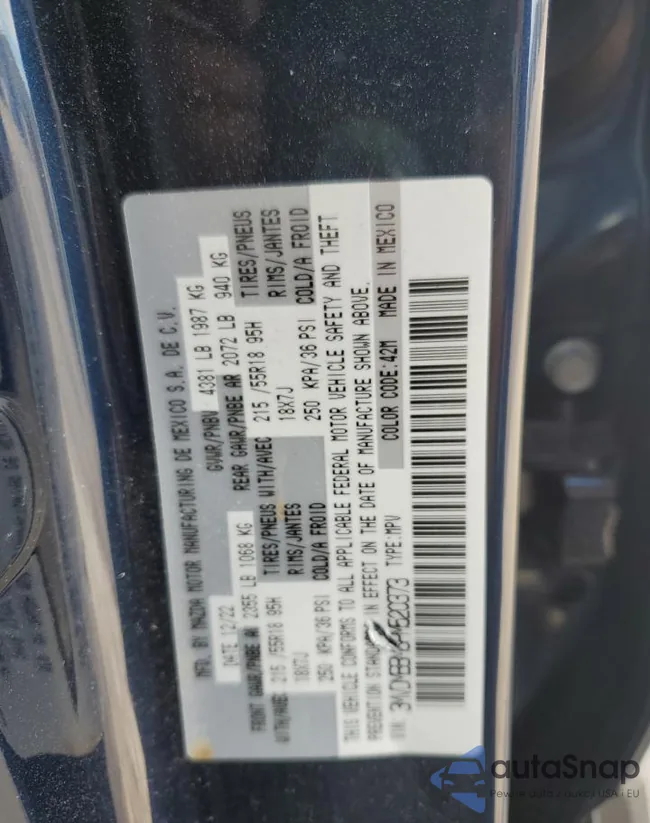 3MVDMBBM8PM520373: 53462914