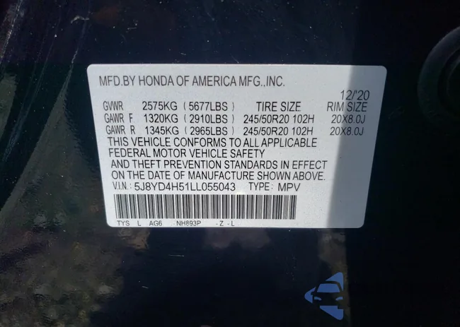 5J8YD4H51LL055043: 57099734