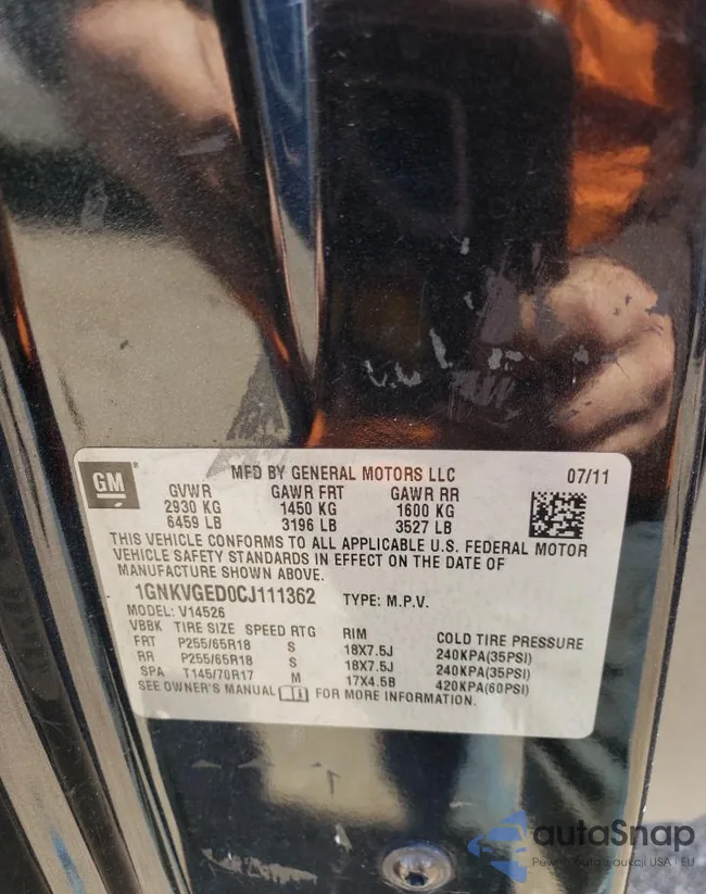 1GNKVGED0CJ111362: 52672224