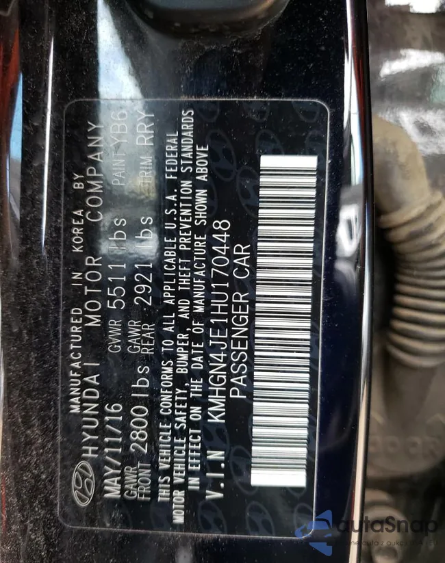 KMHGN4JE1HU170448: 54814244