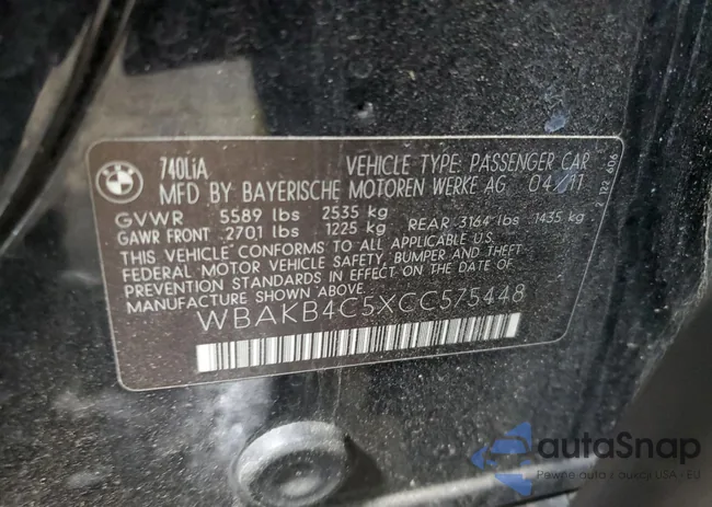 WBAKB4C5XCC575448: 53818784