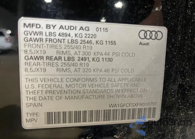 WA1GFCFSXFR010797: 57163874