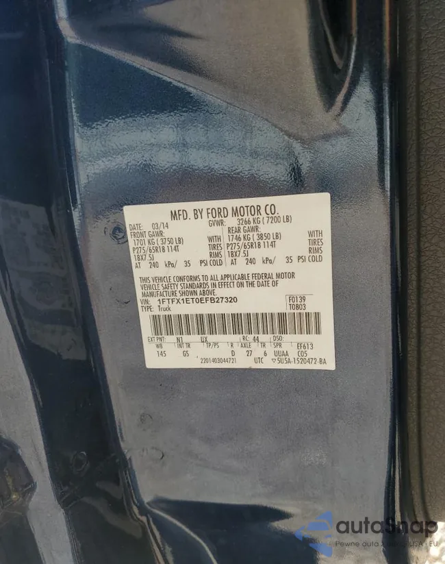 1FTFX1ET0EFB27320: 53099294