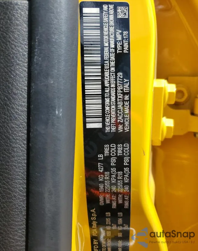 ZACCJABTXFPB77729: 53916054