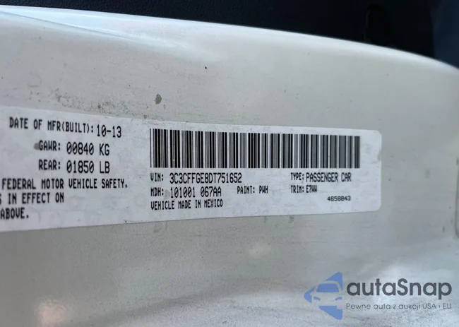 3C3CFFGE8DT751652: 54096614