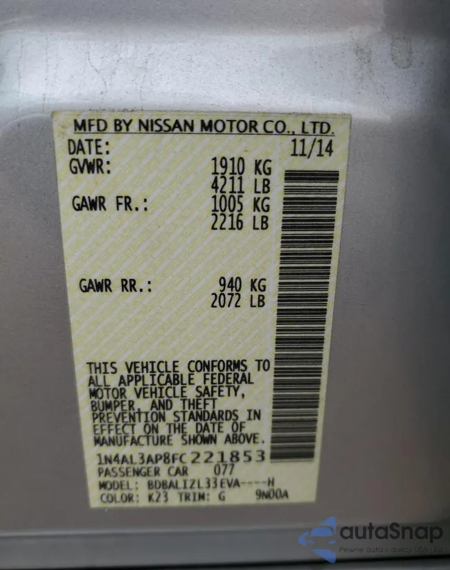 1N4AL3AP8FC221853: 54336384