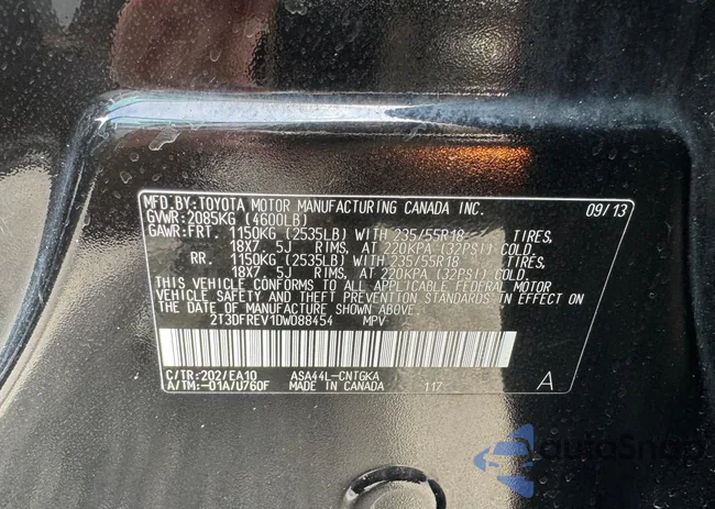 2T3DFREV1DW088454: 53963124