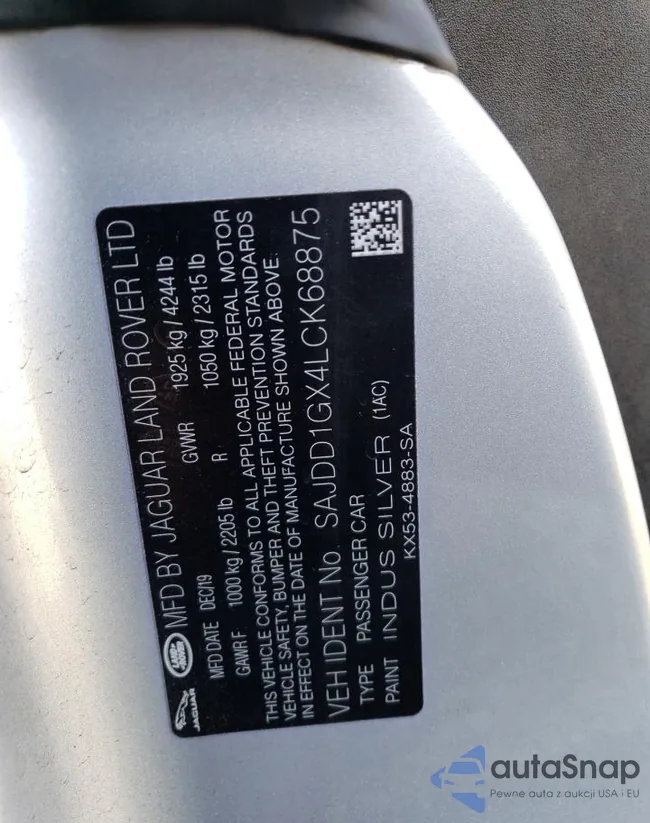 SAJDD1GX4LCK68875: 58114433