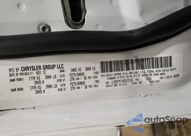 1C6RR7MTXDS525336: 58550193