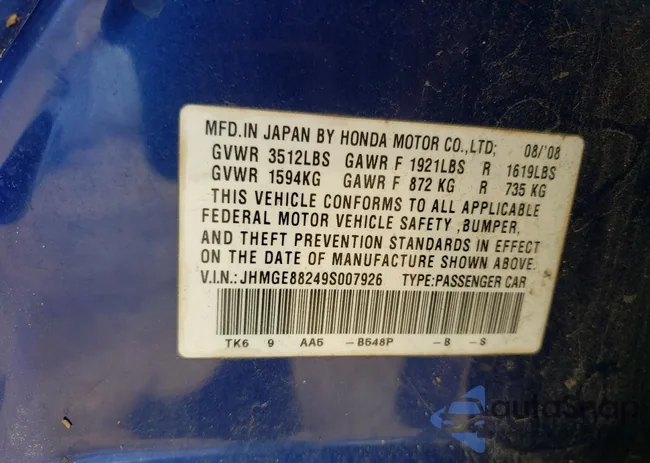 JHMGE88249S007926: 57286983