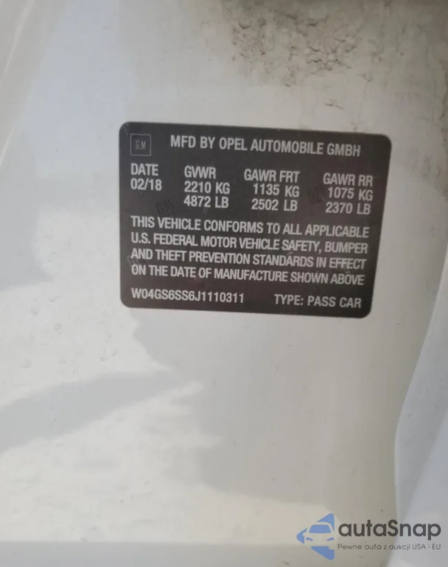 W04GS6SS6J1110311: 54683473