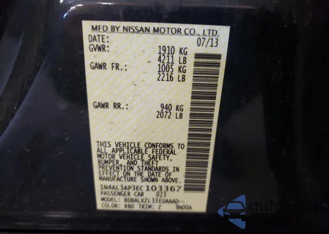 1N4AL3AP3EC103367: 60129554