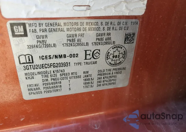 3GTU2UEC5FG203931: 57573564