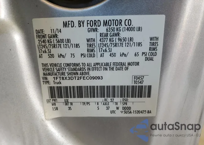 1FT8X3DT2FEC09093: 58748804