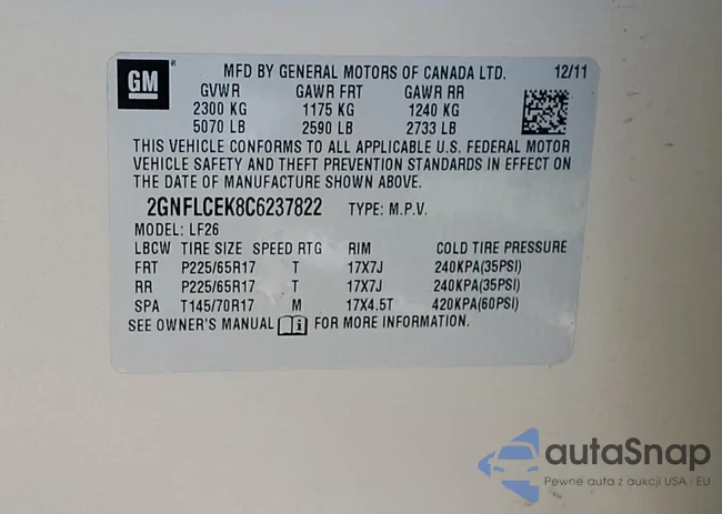 2GNFLCEK8C6237822: 58836194