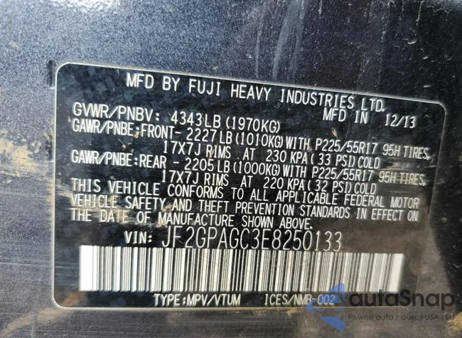 JF2GPAGC3E8250133: 55875574