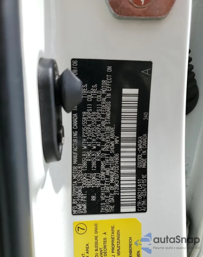 2T2GK31U77C014906: 57145694