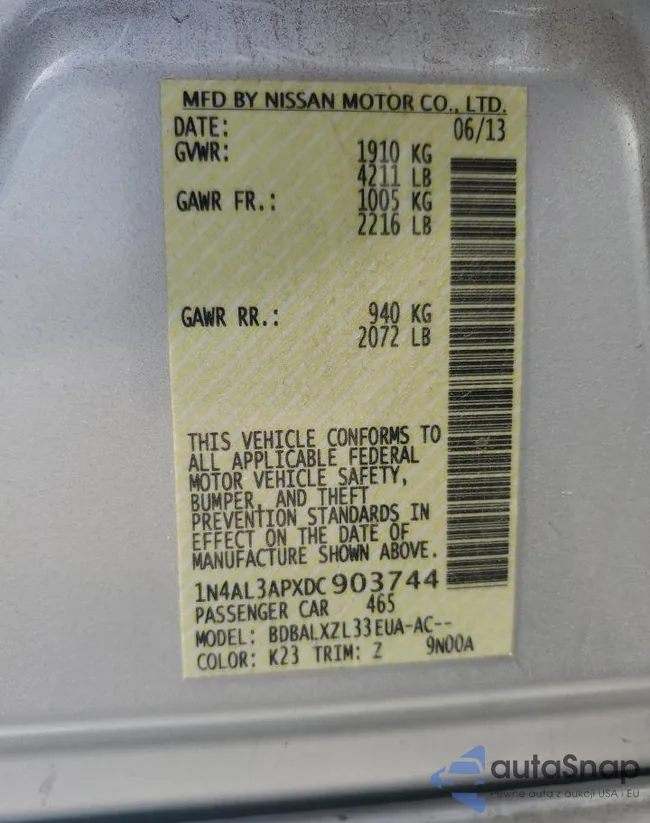 1N4AL3APXDC903744: 58738423