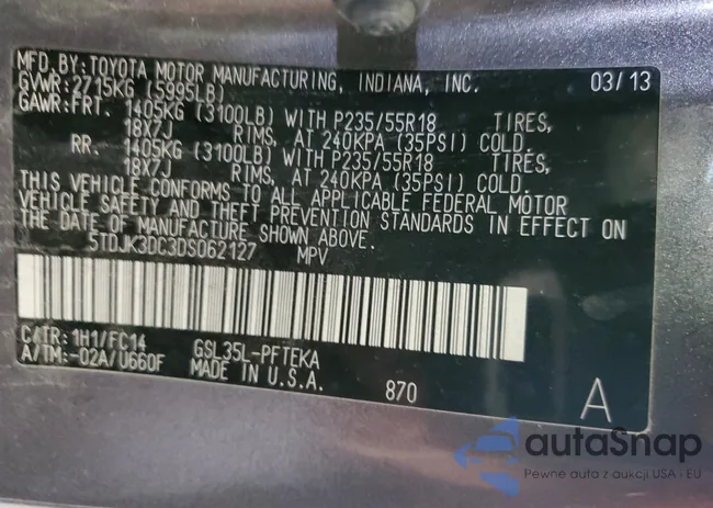 5TDJK3DC3DS062127: 60728953