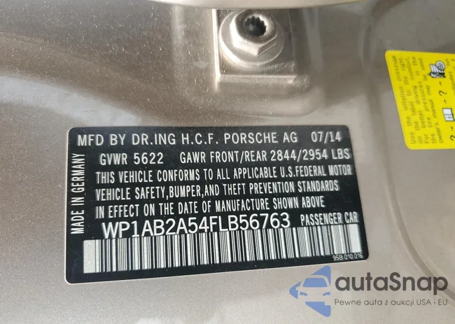 WP1AB2A54FLB56763: 60634683