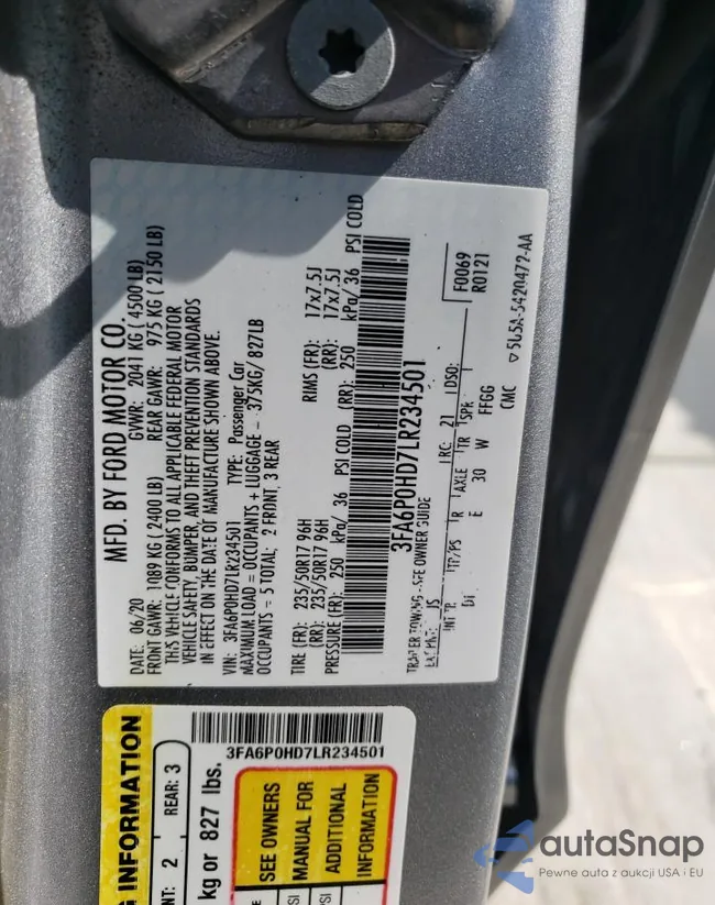 3FA6P0HD7LR234501: 62822664