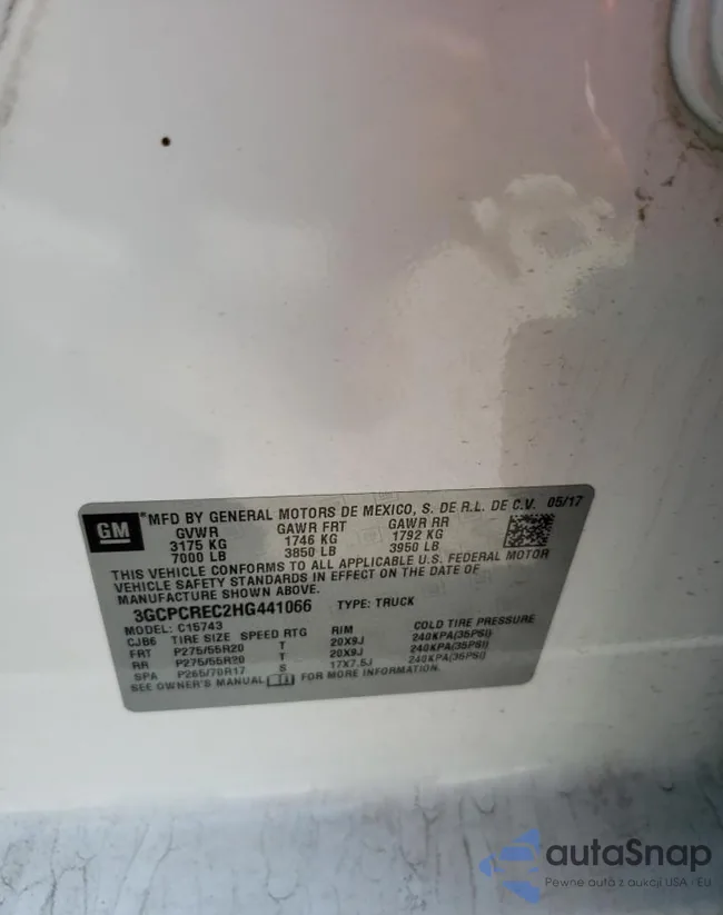 3GCPCREC2HG441066: 63127883