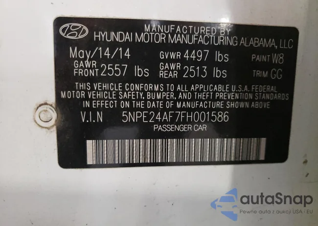 5NPE24AF7FH001586: 63985983