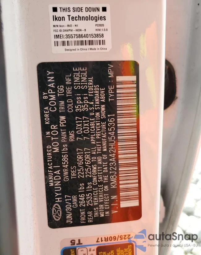 KM8J23A42HU545361: 62935943