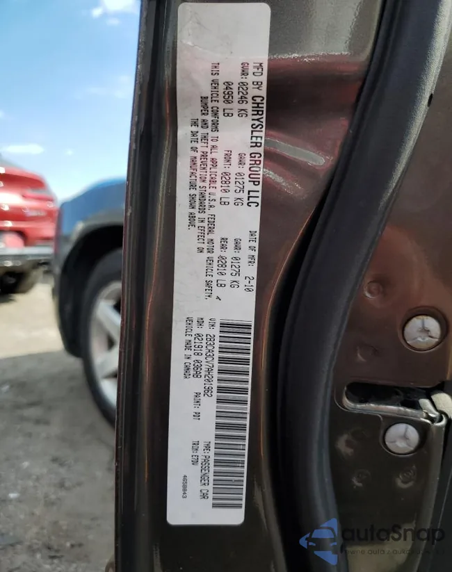 2B3CA3CV7AH201962: 63376543