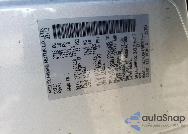 5N1AL0MM6DC302627: 62440003