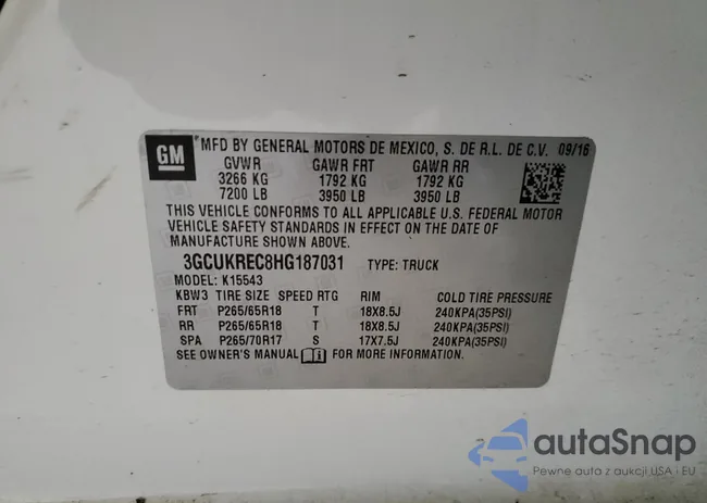 3GCUKREC8HG187031: 65551343