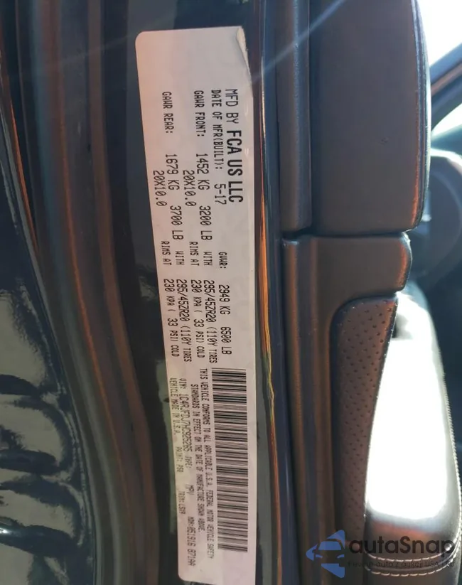 1C4RJFDJ7HC925265: 65547143