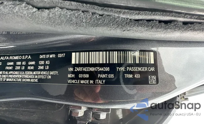 ZARFAEEN9H7544398: 66529233