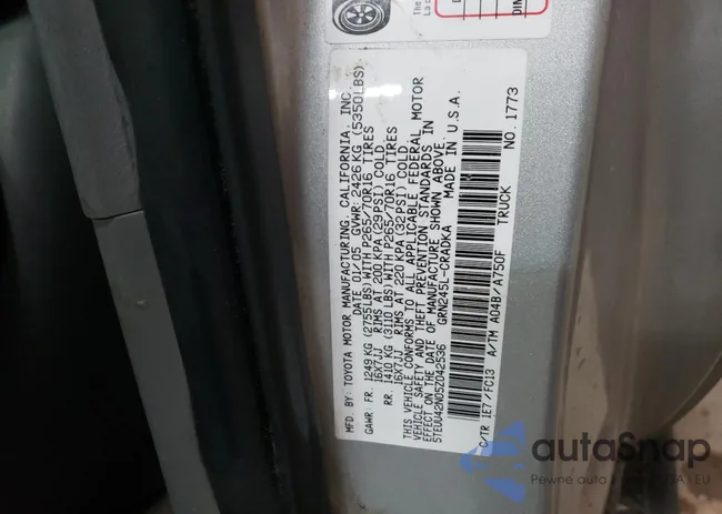 5TEUU42N05Z042536: 67968933