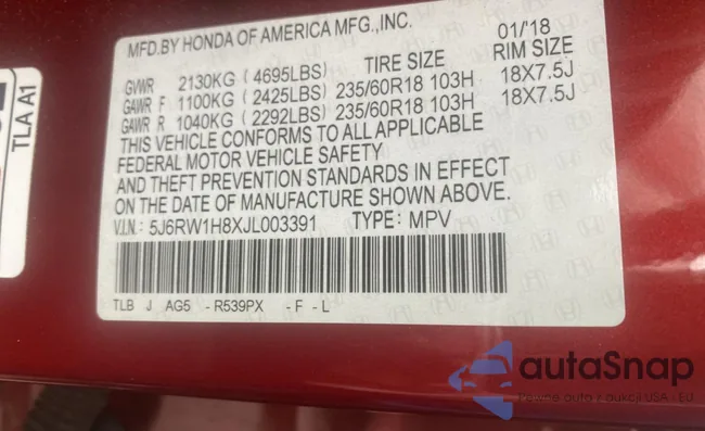 5J6RW1H8XJL003391: 67661493