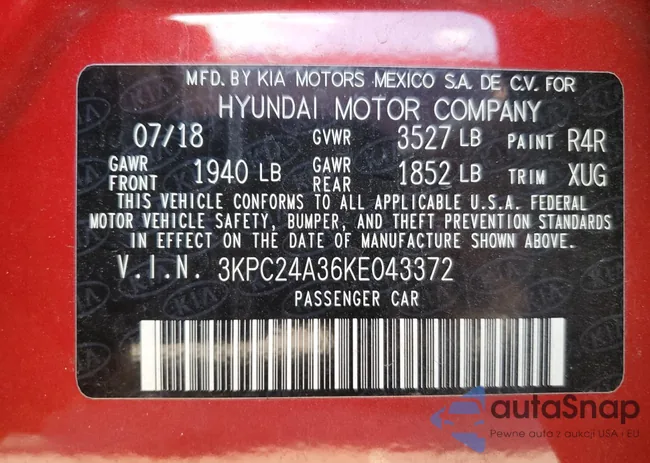 3KPC24A36KE043372: 67177853