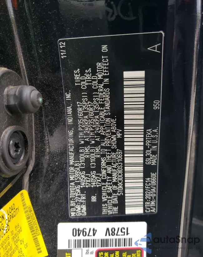 5TDKK3DC8DS310697: 68852453