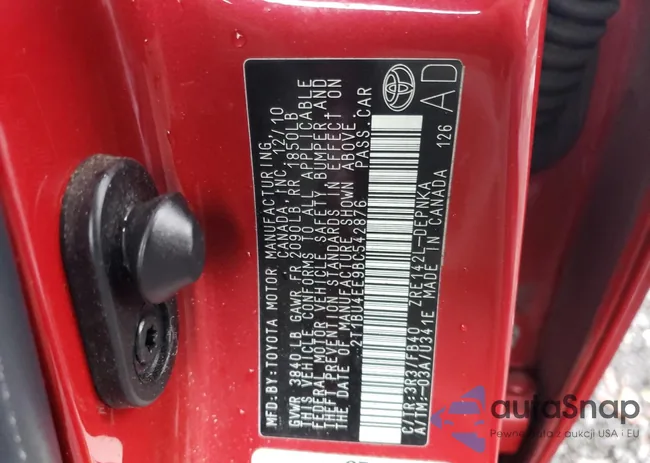 2T1BU4EE9BC542876: 68424913