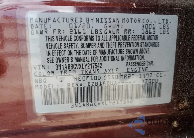 3N1AB8CVXLY217542: 68786183