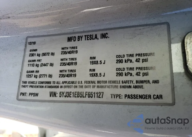 5YJ3E1EB5LF651127: 67955323