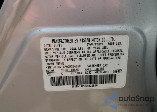 JN1BY1AP0CM334810: 66737343